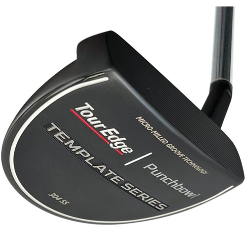Tour Edge Golf Template Series Black Punch Bowl Putter