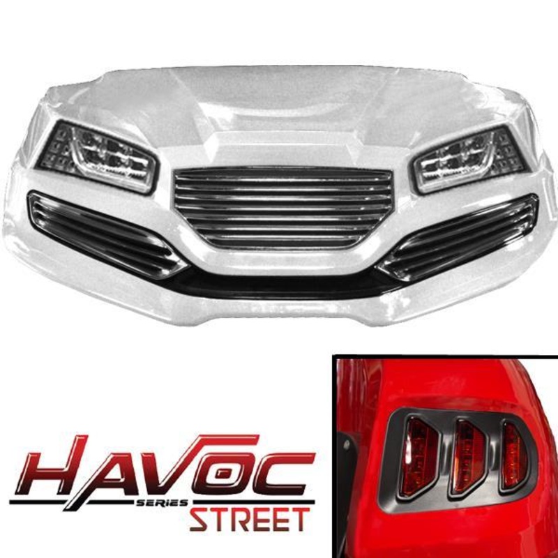 Yamaha G29/Drive HAVOC Street Body Kit in White (Years 2007-2016) PN# 05-049KS