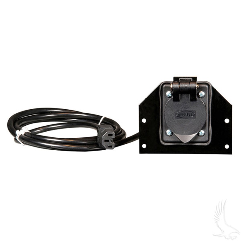 AC Receptacle, Club Car Tempo, Precedent, DS PN# CGR-132