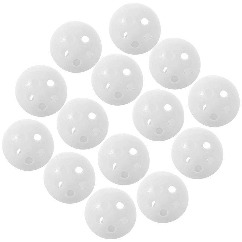 Driving Range Balls Air Flow Hollow Balls Plastic Training Balls for Practice Equipment Practice White Round 20Pcs