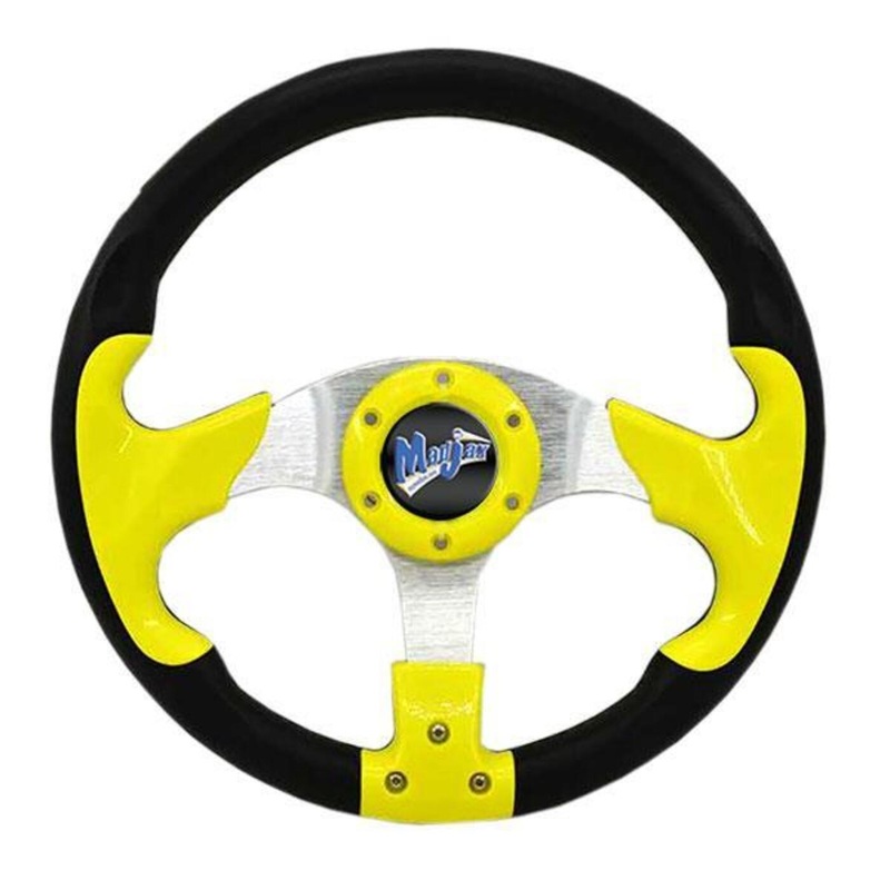 MadJax 13 Yellow and Black Razor Steering Wheel PN# 06-008