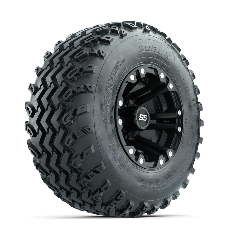 GTW Specter Matte Black 10 in Wheels with 22×11.00-10 Rogue All Terrain Tires  Full Set