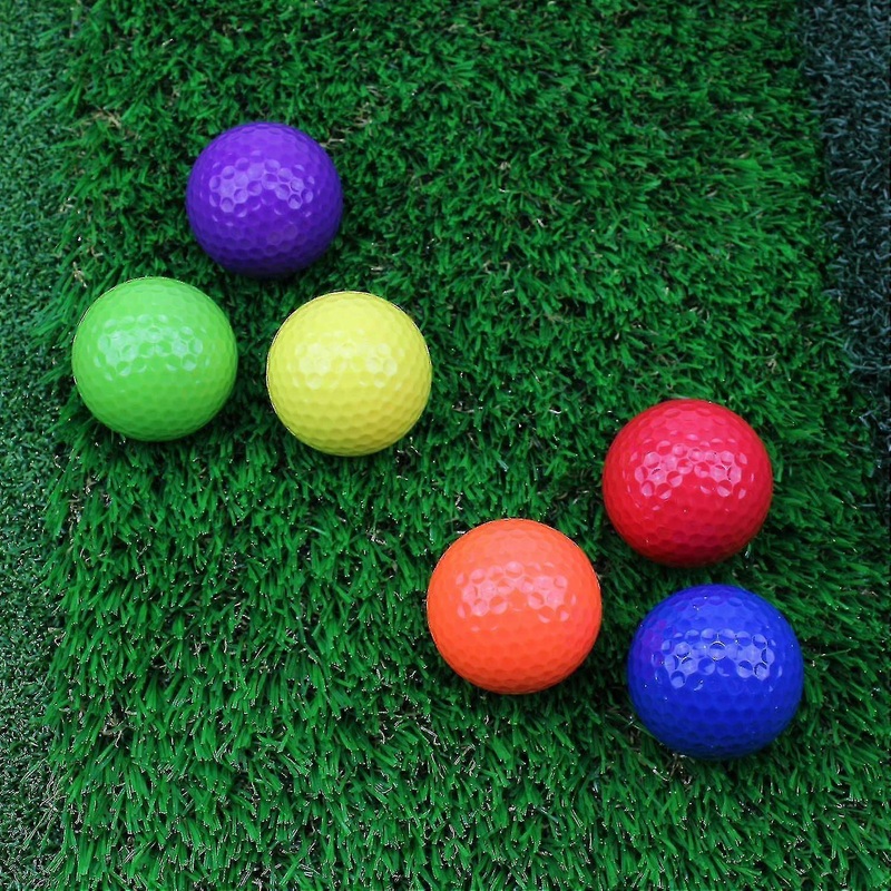 12pcs Mixed Colored Golf Ball, Driving Range Golf Balls,golf Practice Ball, Random Color-MXBC