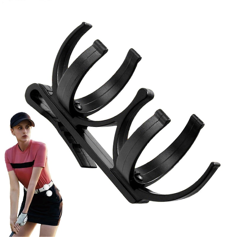Belt golf ball holder  golf ball belt clip with clamp  popout design