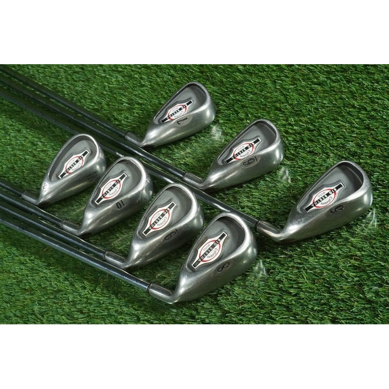 CALLAWAY BIG BERTHA 2002 IRONS SET 7pc. 5-10 IRONS & PW STEEL UNIFLEX SHAFT RH