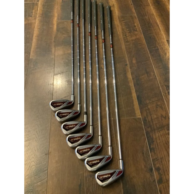 Men’s Callaway Diablo Edge Left Hand Iron Set Uniflex Steel Shaft (Used)