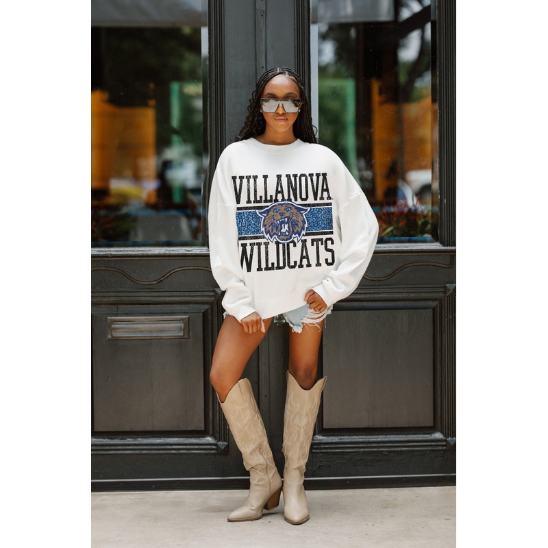 VILLANOVA WILDCATS Fair Catch Crewneck Pullover