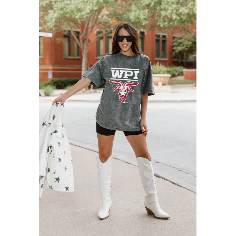 WORCESTER POLYTECHNIC INSTITUTE GOATS Throwback Oversized Tee