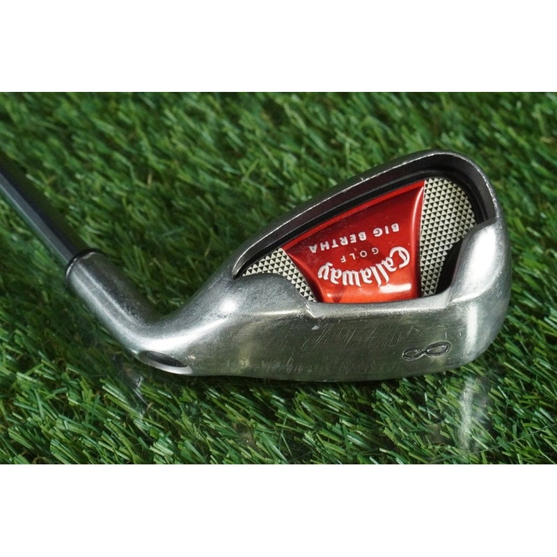 CALLAWAY GOLF BIG 2008 BERTHA 8 IRON STEEL SHAFT UNIFLEX RH ~ L@@K!!