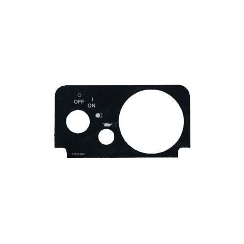 Console Plate For Fuel & Oil Light For TXT Fleet (Years 2010-Up) PN# 31656