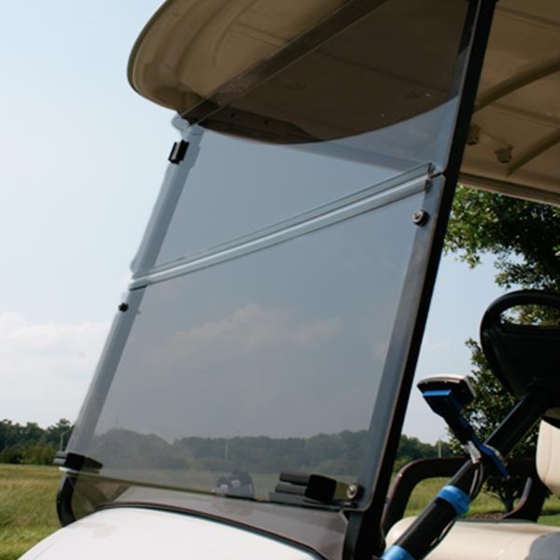 RedDot Yamaha G29/Drive Tinted 3/16 Thick Acrylic Folding Windshield with Factory Tops (Years 2007-2016) PN# 6025