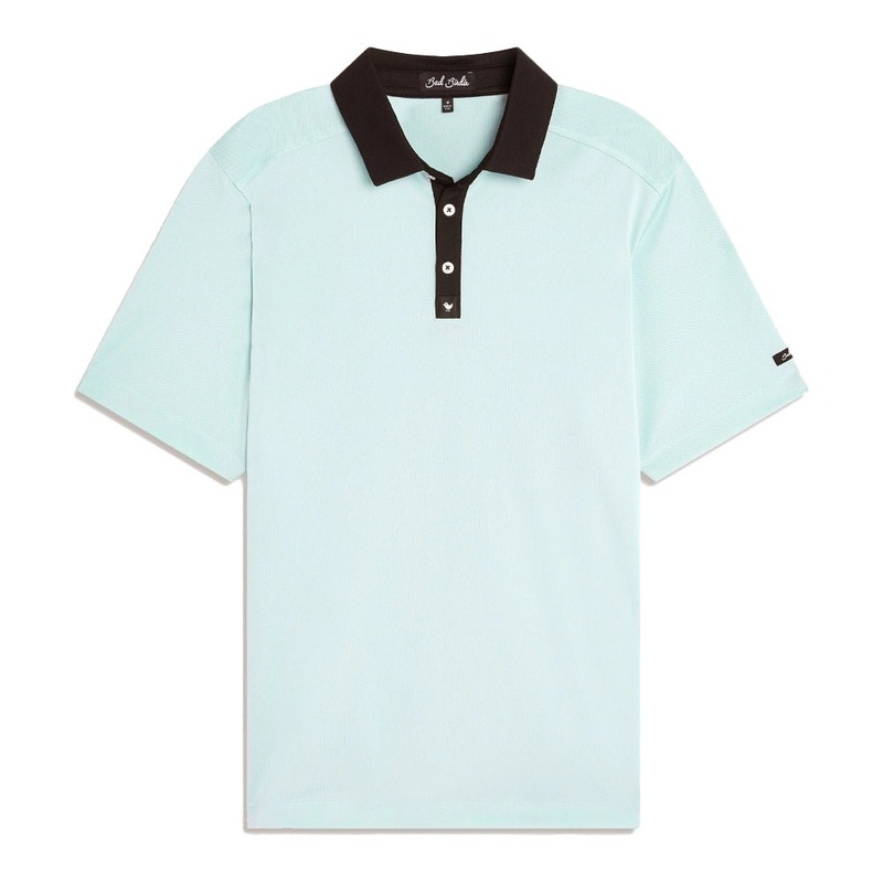 Bad Birdie Mint Pique Golf Polo