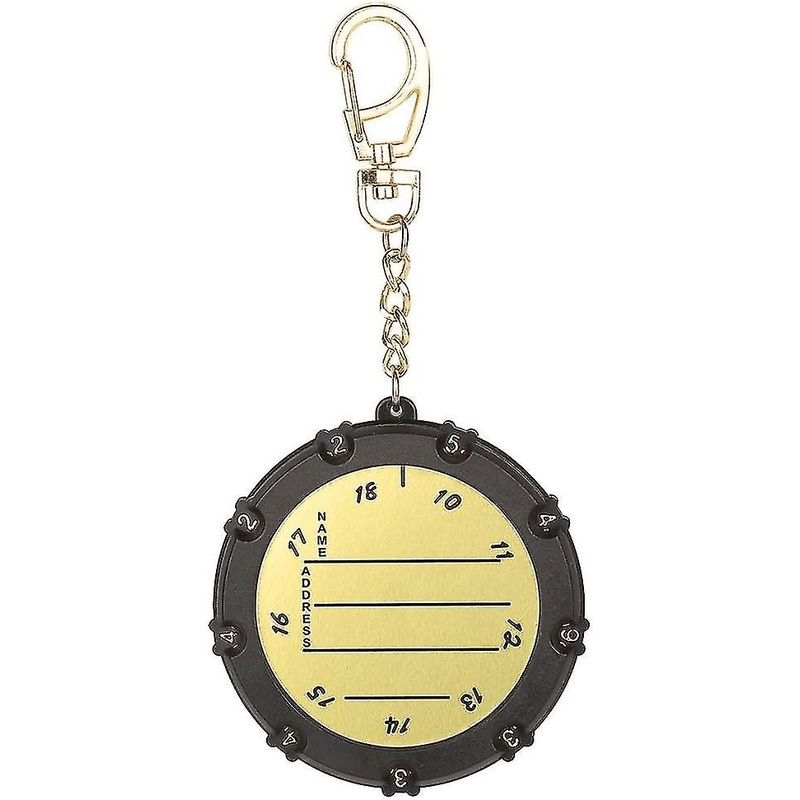 Golf Stroke 18 Hole Score Counter Keeper Scoring Bag Tag Keychain Clip Counter Accessories