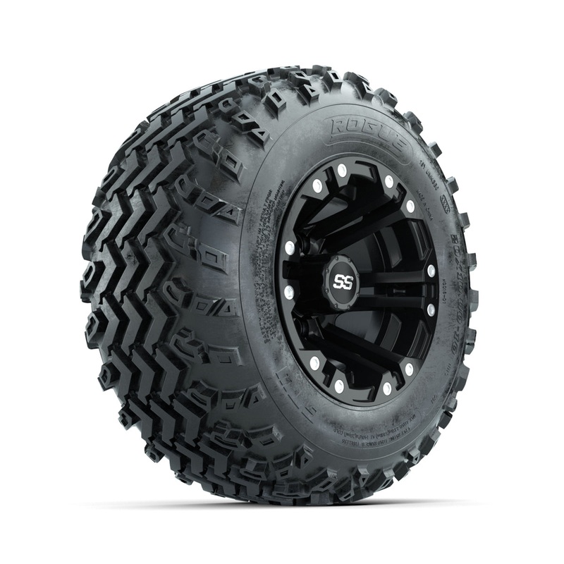 GTW Specter Matte Black 10 in Wheels with 20×10.00-10 Rogue All Terrain Tires  Full Set