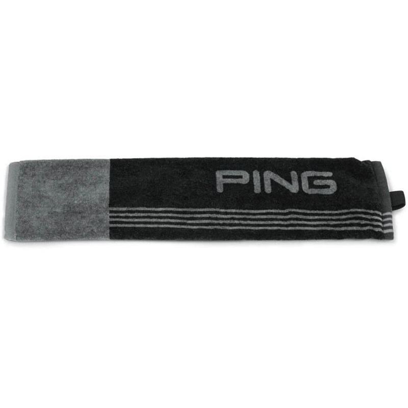 Ping Tri-Fold Towel – 2025|Black/Grey|Grey