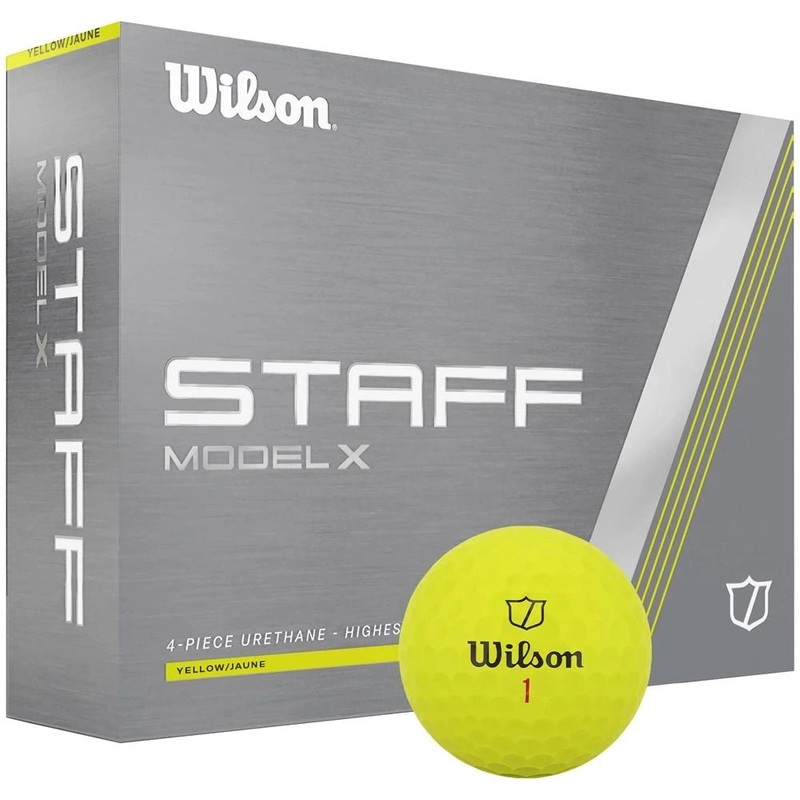 Wilson Staff Model X Golf Balls – Yellow – 2025