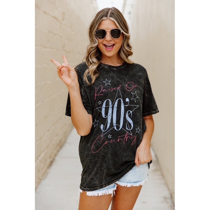 CLASSIC COUNTRY VINTAGE WASH BOYFRIEND TEE