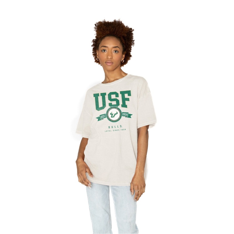 SOUTH FLORIDA BULLS Get Goin’ Oversized Crew Neck Tee