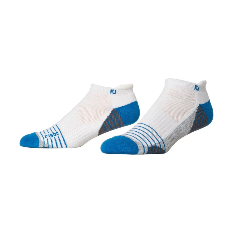 FootJoy TechSof Tour Roll-Tab Sock – White/Blue