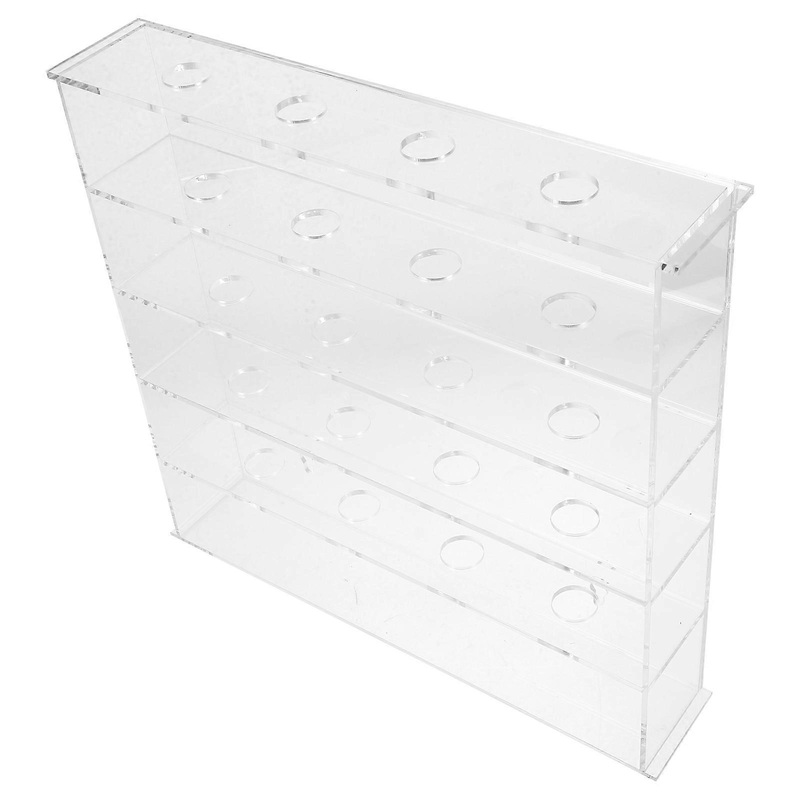 Transparent Wall-Mounted Acrylic Golf Ball Display Rack with Multiple Holes for Ball Collection and Storage for Home or Office