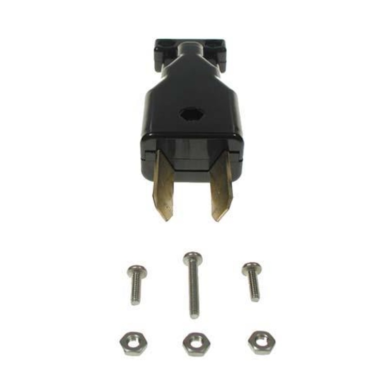 36-Volt Club Car Electric Black 2-Prong Crowfoot DC Charger Plug (Years 1982-Up) PN# 9097