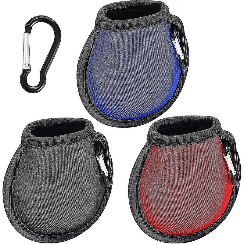 Golf Ball Washer Pocket Pouch  Golf Ball Cleaner Pouch Pocket Golf Ball Cleaner Bag With Hanging Buckle Clip Portable Golf Ball Towel Cleaner Bag Acce