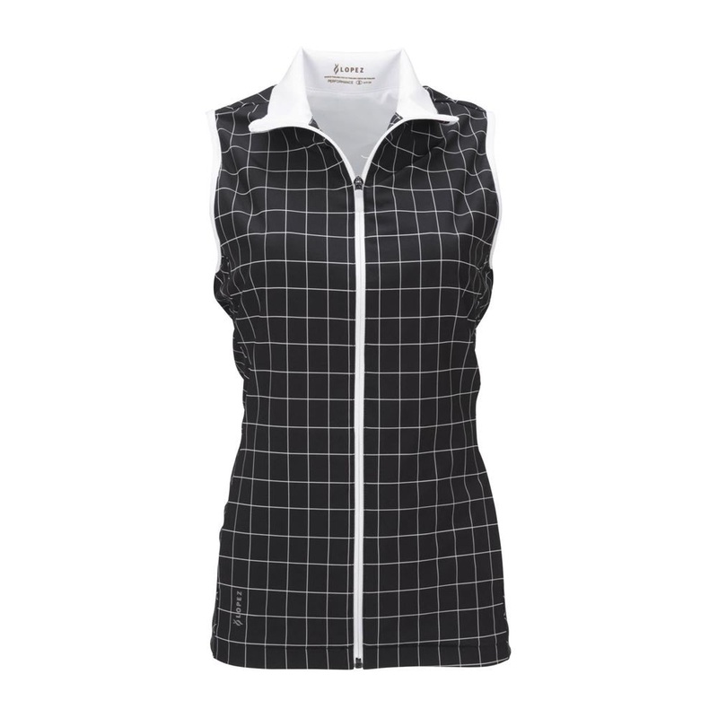 Nancy Lopez Zippy Vest|Black|X-Small|Small|Medium|Large|X-Large|XX-Large|XXX-Large