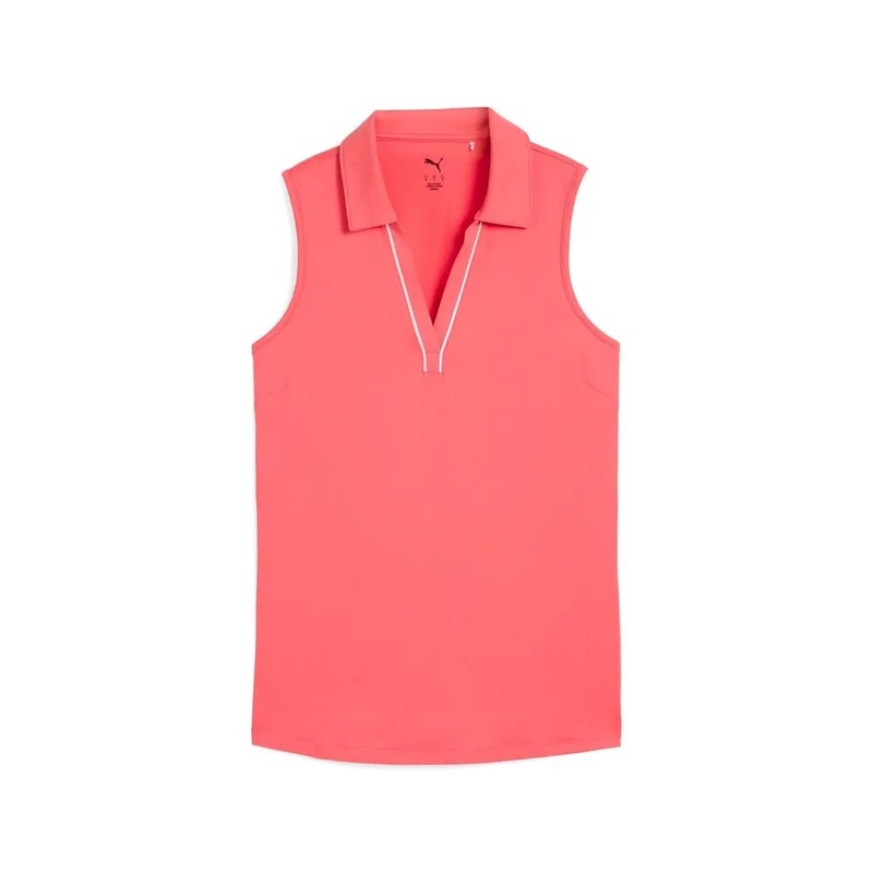 Puma Women’s Cloudspun Piped Sleeveless Golf Polo