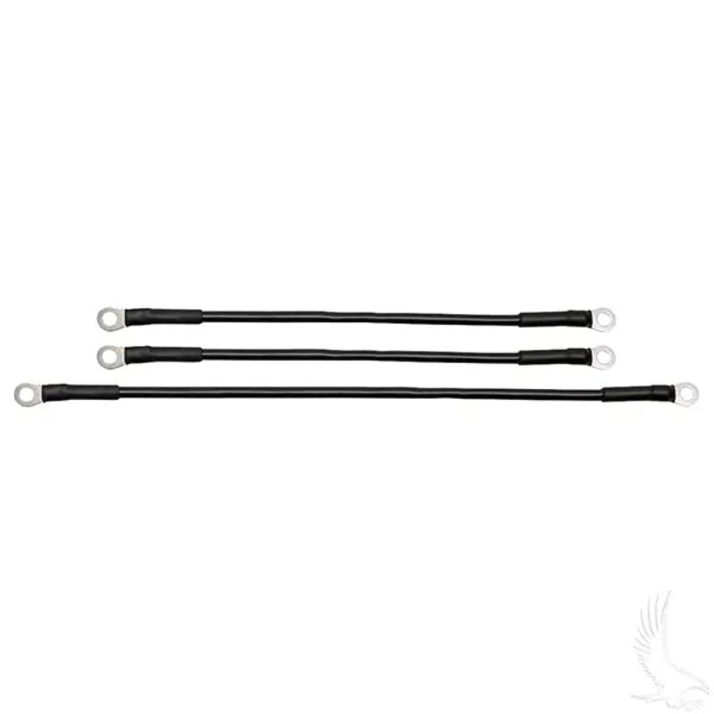 Battery Cable SET, Includes (1) 16 (2) 12 6 gauge with 12V Batteries, Yamaha Drive