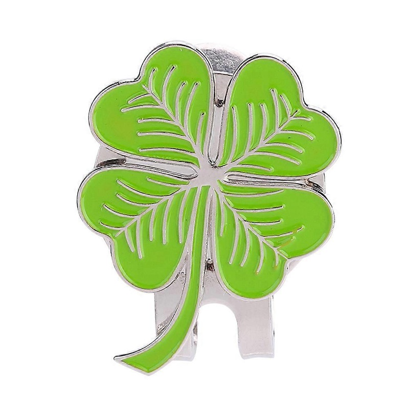 Magnetic Golf Cap Clip, Clover Shape Hat Clip, Metal Ball Marker, Outdoor Sports Accessory