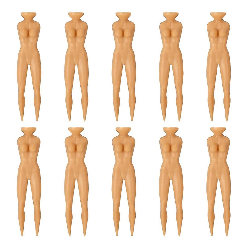 10Pcs Golf Tees Nude Shape Golf Spikes Multi-Function Easy Installation Golf Plastic Tees Golf Accessories