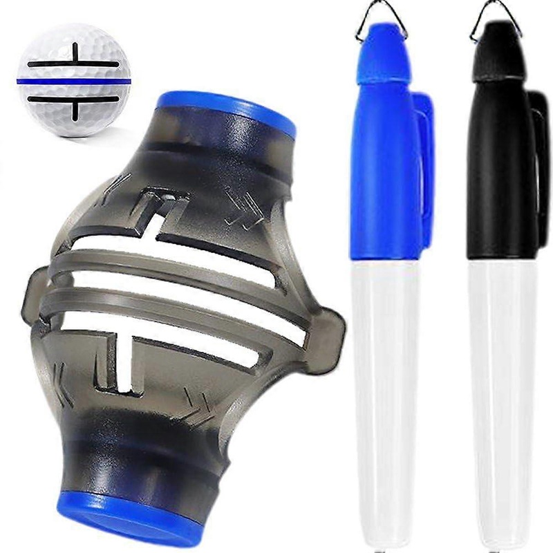 3Pcs/Set Golf Ball Marker Set Golf Ball Line Drawing Marking Alignment Kits Golf Ball Liner Marker Template Marker Tool Golf Marker Blue