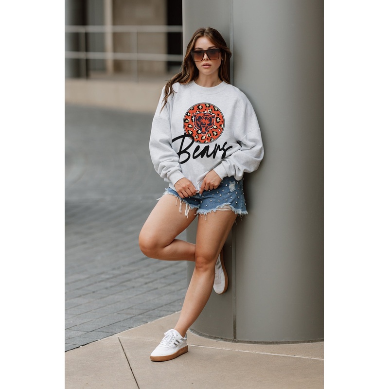 CHICAGO BEARS Going Wild Fleece Drop-Shoulder Pullover