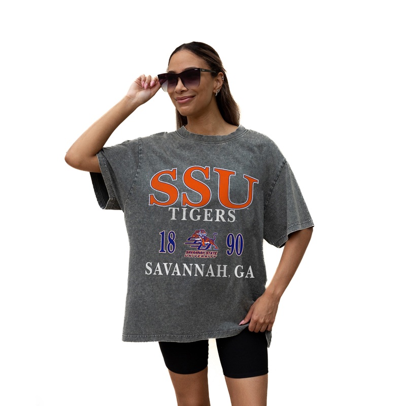 SAVANNAH STATE TIGERS Throwback Oversized Tee