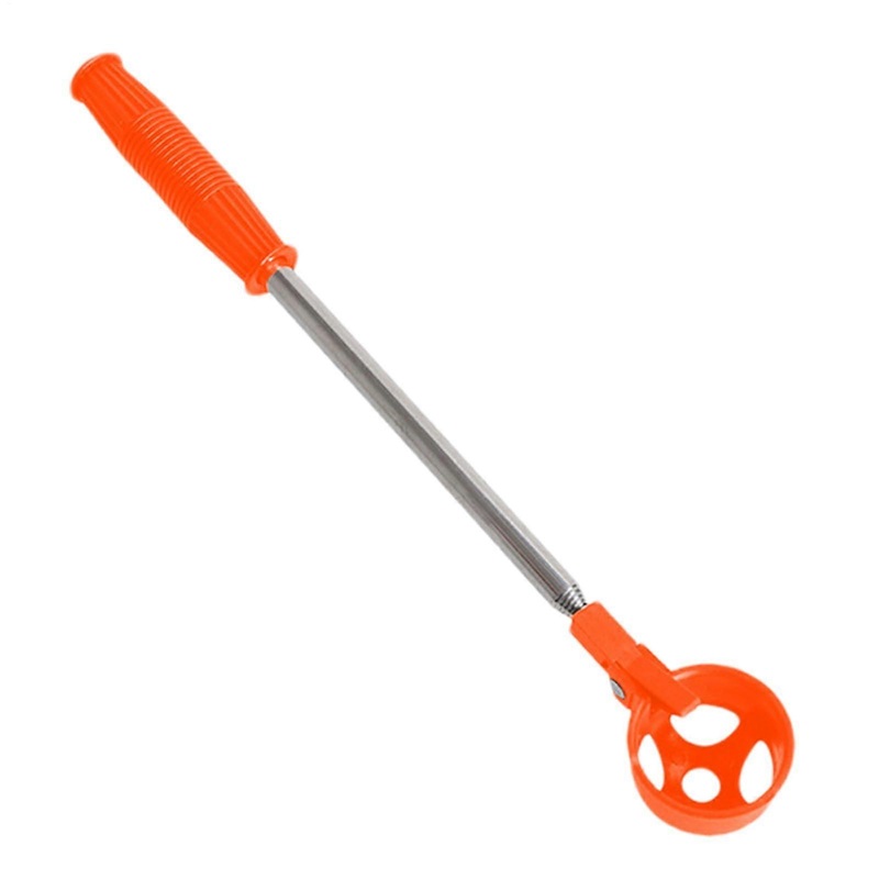 Golf Ball Retriever  40 cm extendable stainless steel with tool ABS handle, compact and easy to carry Orange