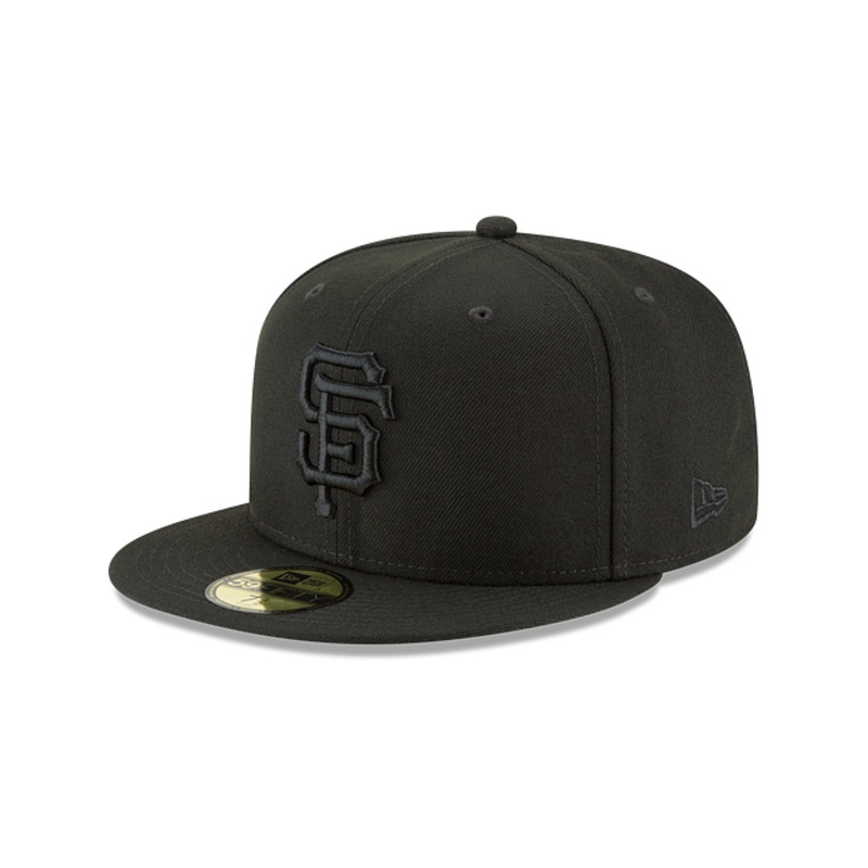 San Francisco Giants Blackout Basic 59FIFTY Fitted Hat