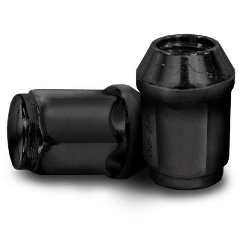 Black 1/2 x 20 Standard Lug Nuts (100 pack) PN# LUG100SB