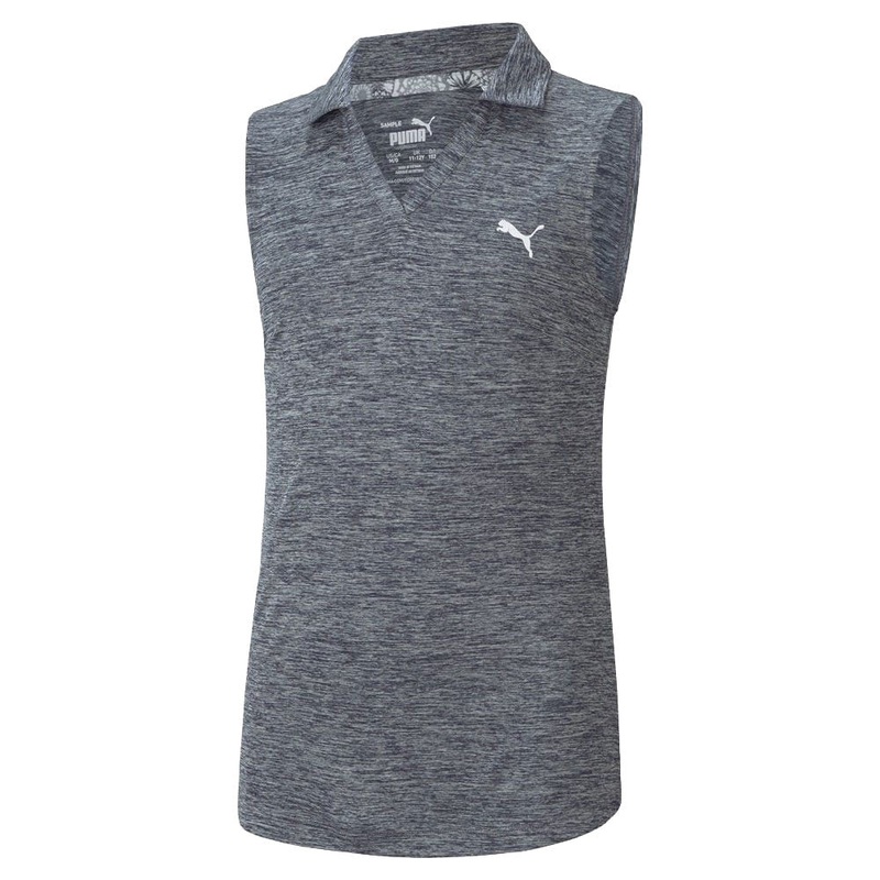 Puma Junior Girls Heather Polo