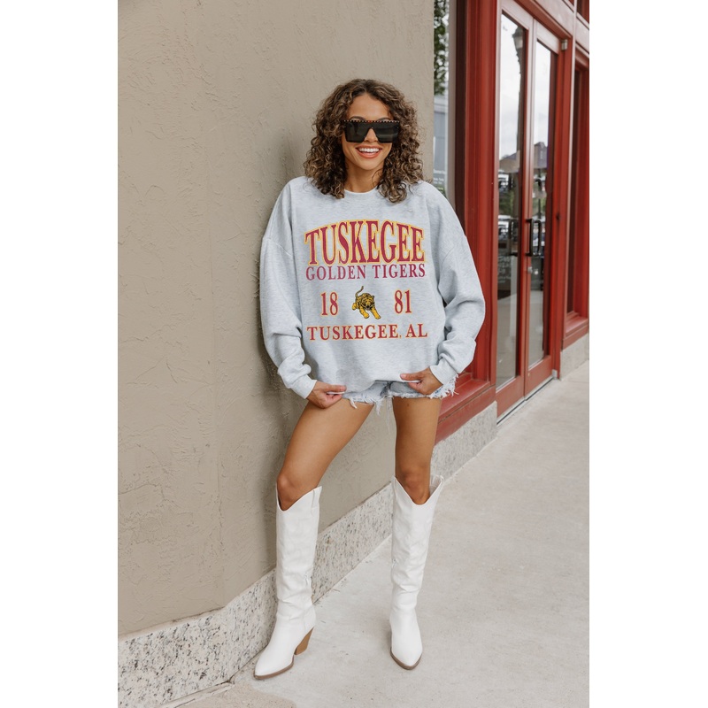TUSKEGEE GOLDEN TIGERS Allegiance Fleece Drop-Shoulder Pullover