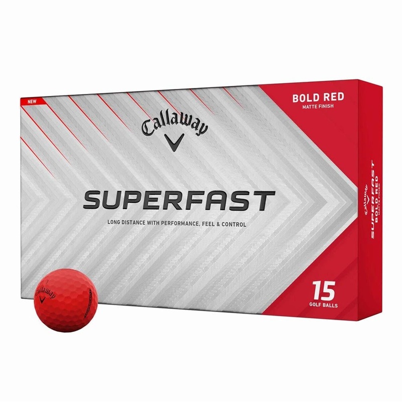 Callaway Superfast Golf Balls – Bold Red – 15 Pack