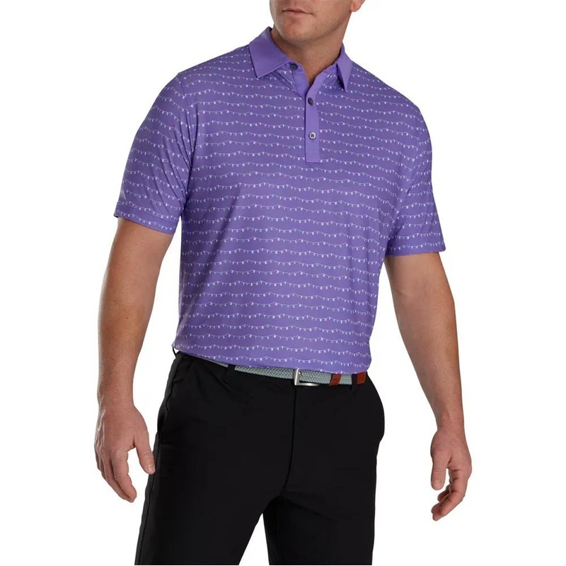 FootJoy Flag Banner Print Golf Polo – Previous Season Style