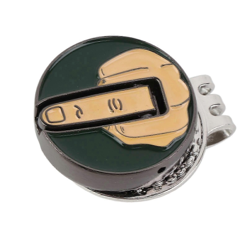 Funny Middle Finger Ball Marker Hat Clip for Golf Lovers – Unique Cap Accessory for Golfing Enthusiasts