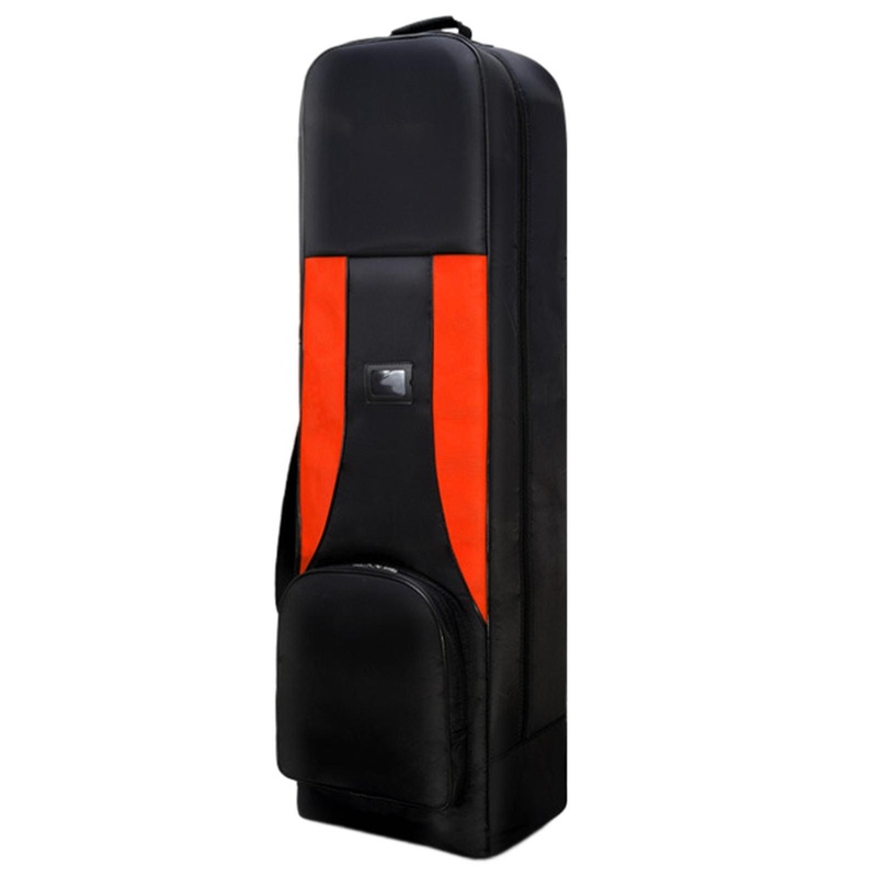 Golf Travel Bag with Wheels Universal Travel Pouch for Golfer Sport Airlines Orange