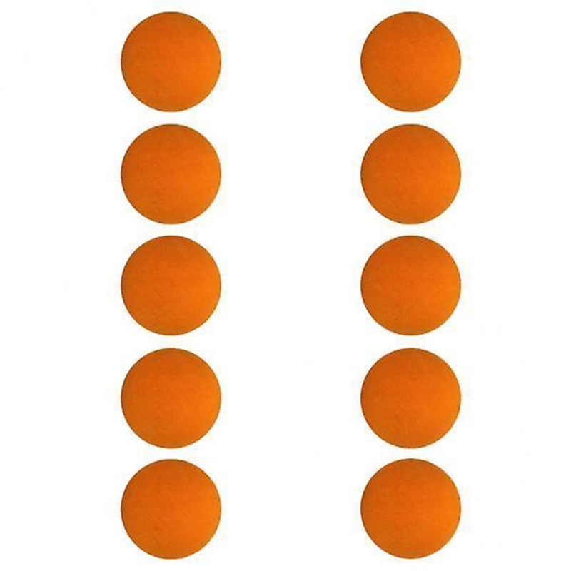 6×10 Pieces EVA Foam Golf Swing Exercises Practice Training Balls Orange