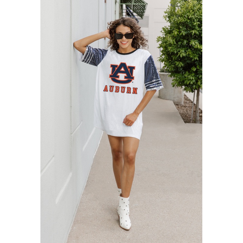 AUBURN TIGERS Bling It Sequined Jersey Dress