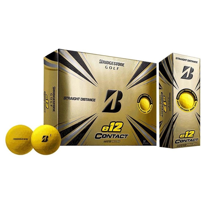 Bridgestone e12 Contact Golf Balls – Matte Yellow