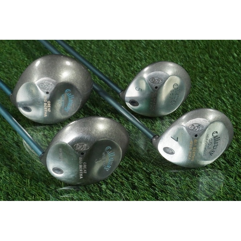 CALLAWAY GREAT BIG BERTHA WOODS SET WAR BIRD DRIVER,3,5,7 WOMEN’S LADIES GEMS RH