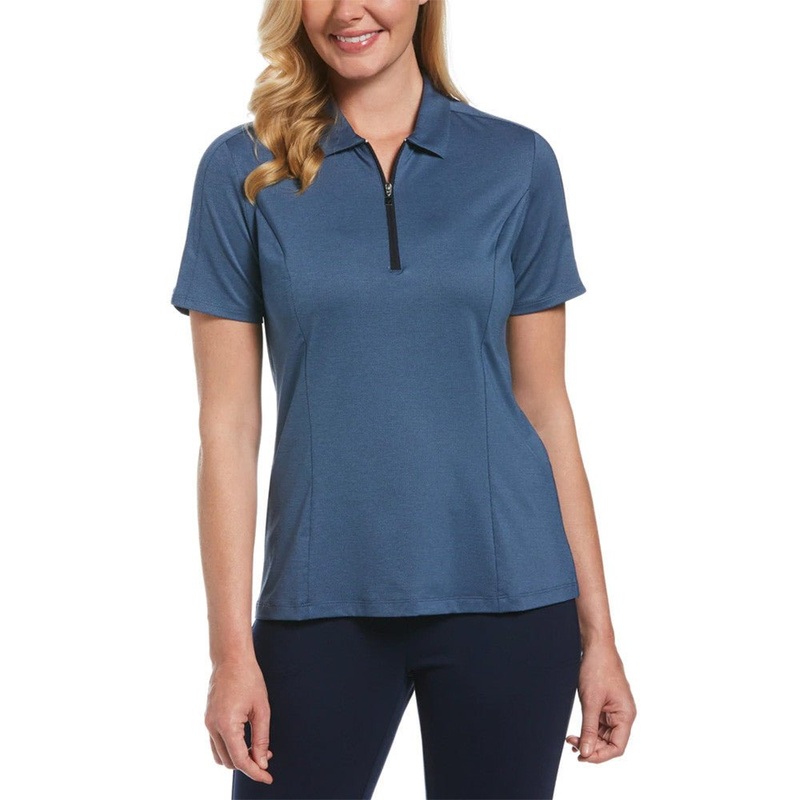 Callaway Women’s Tonal Heather 1/4 Zip Golf Polo