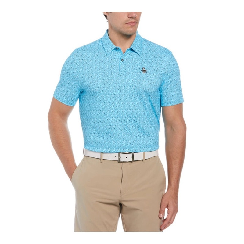 Original Penguin All-Over Golf Ball Print Golf Polo