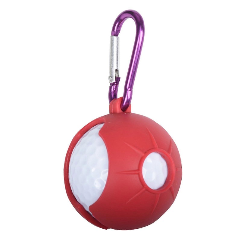 Golf Ball Holder Clip with Metal Hook Protective Silicone Golf Balls Holds Single Balls